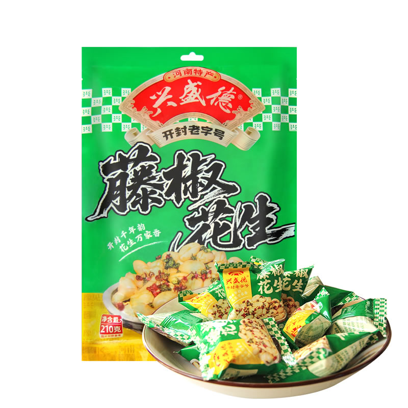 藤椒花生随手包 210克袋