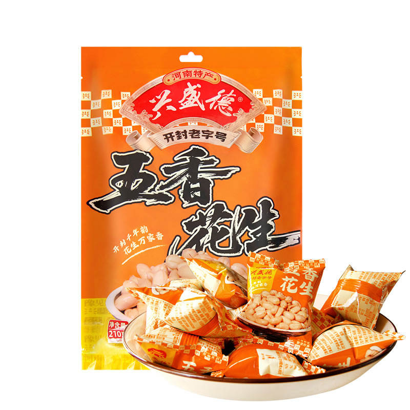 五香花生随手包210克袋