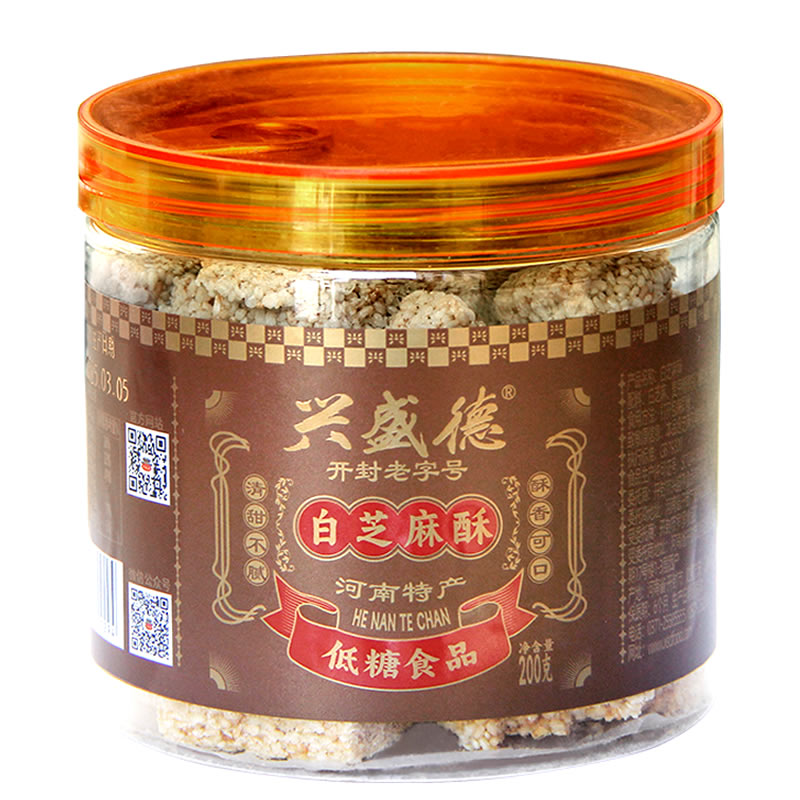 白芝麻酥260克罐装低糖